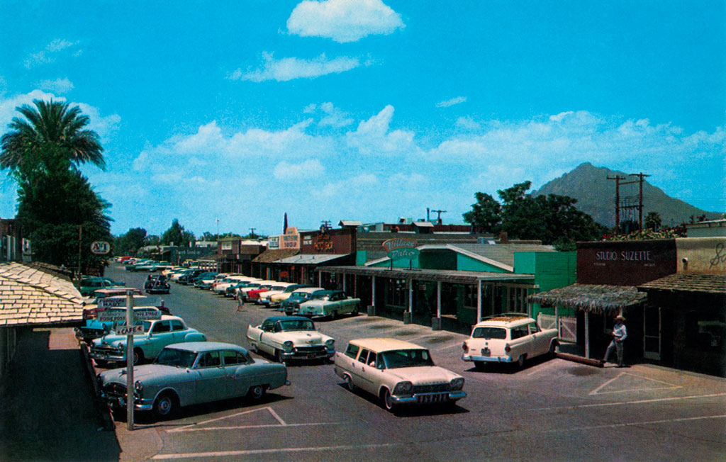 1957 Plymouth Custom Suburban on East Main Street in Scottsdale, Arizona