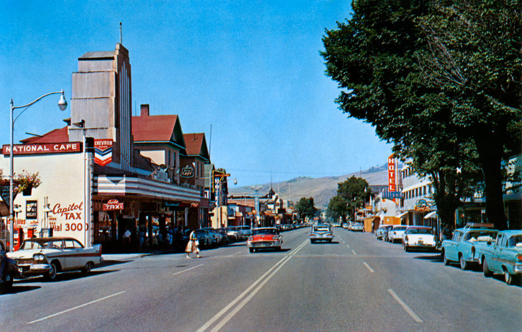 1958 Plymouth Belvedere Sport Coupe on Barnard Avenue in Vernon, British Columbia