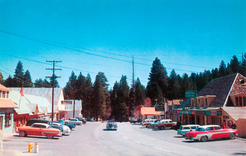 1955 DeSoto at Shopping Center in Blue Jay, California