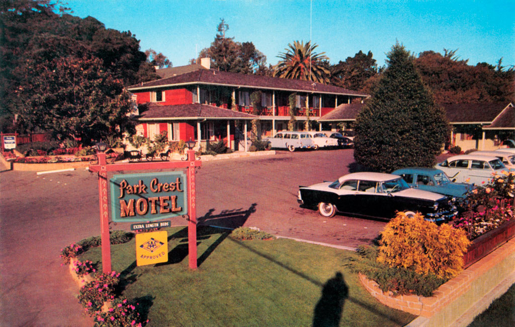 1955 Dodge Custom Royal Lancer at the Park Crest Motel in Monterey, California