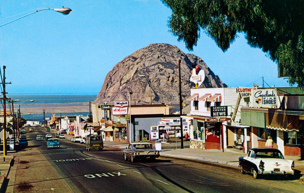 1956 Dodge Coronet at Looking west on Main Street in Morro Bay, California