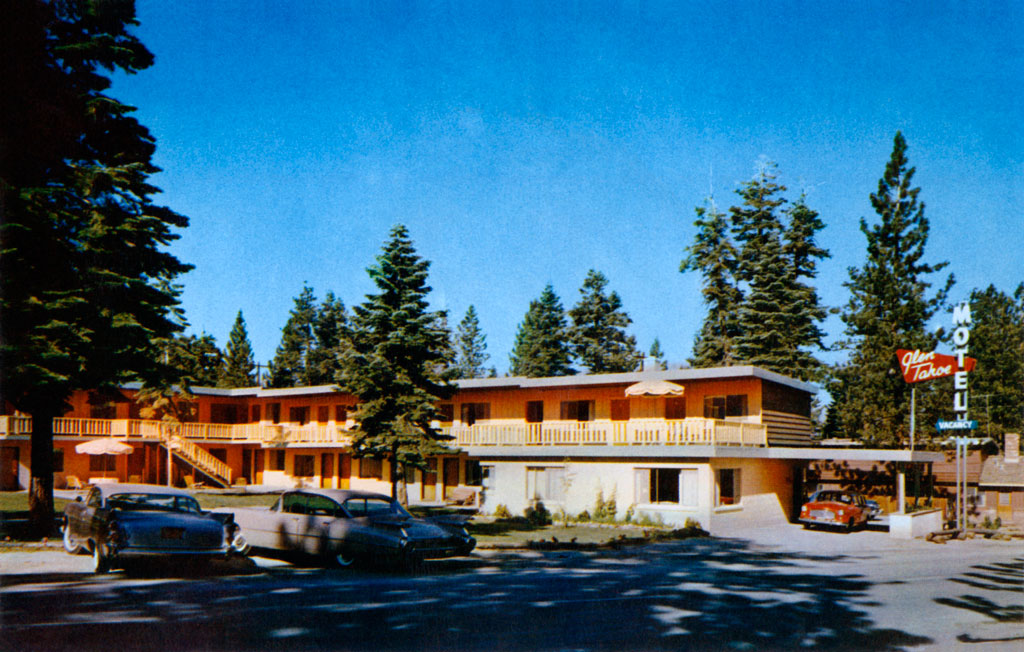 1957 Dodge Coronet Lancer at the  Glen Tahoe Motel in Stateline, California