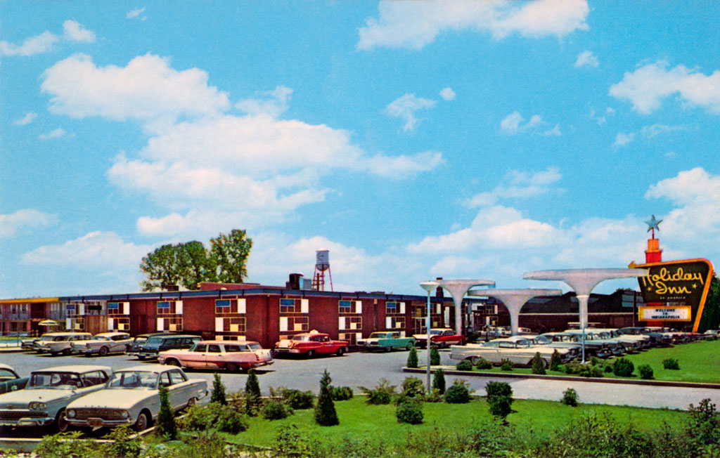 1957 DeSoto Firesweep Shopper at the Holiday Inn in Indianapolis, Indiana