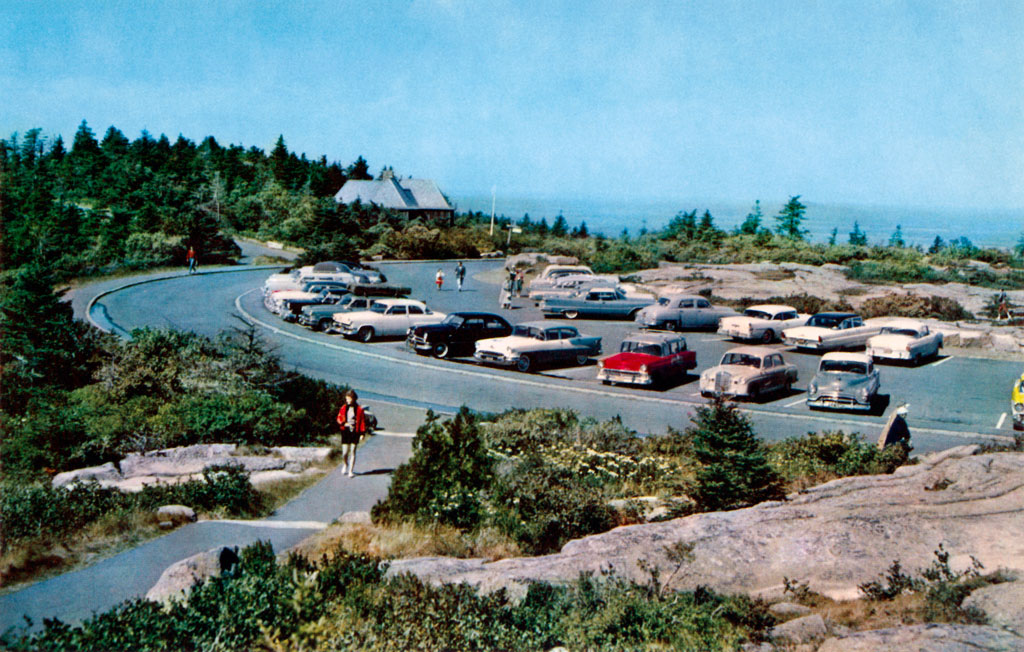 1957 Imperial Southampton on Mount Cadillac Summit on Desert Island, Maine