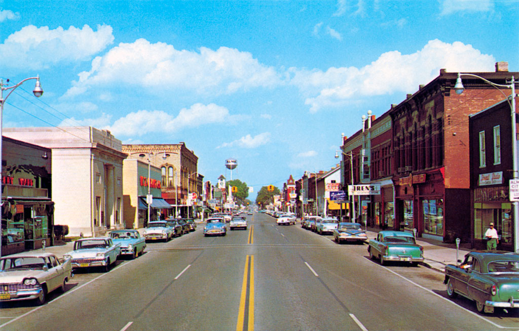 1959 Plymouth Savoy at Superior Street in Alma, Michigan