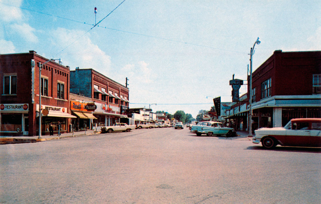1958 DeSoto Firesweep on Commercial Street in Branson, Missouri