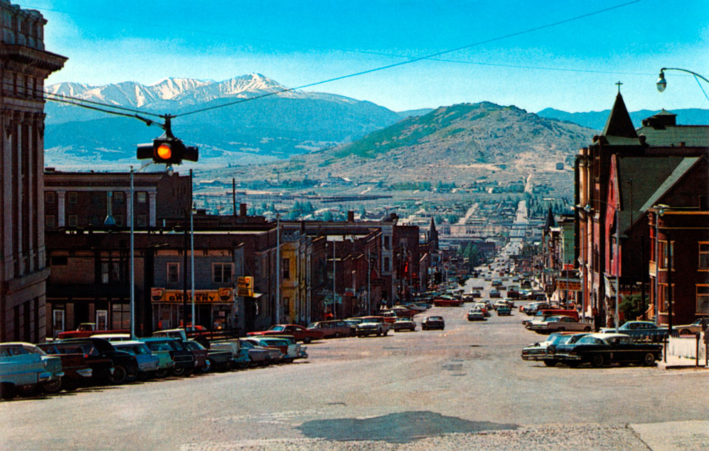 1960 Dodge Dart Seneca & 1960 Plymouth Custom Suburban on Montana Street in Butte, Montana on Montana Street in Butte, Montana