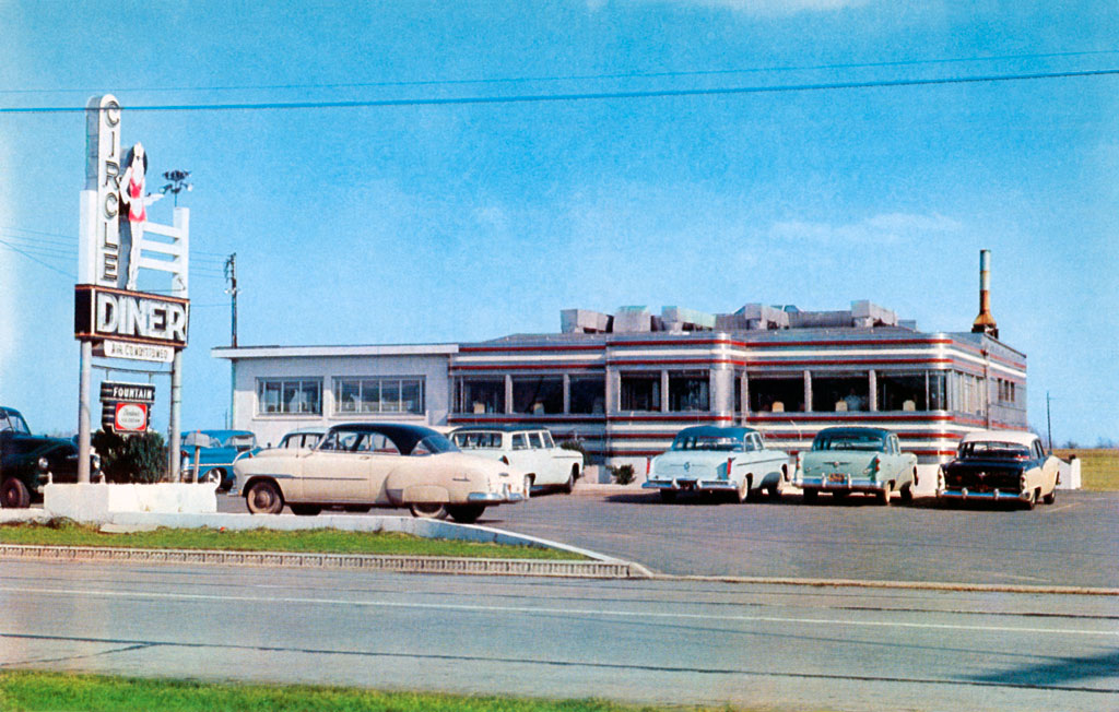 1955 Dodge Coronet at Circle Diner in Flemington, New Jersey