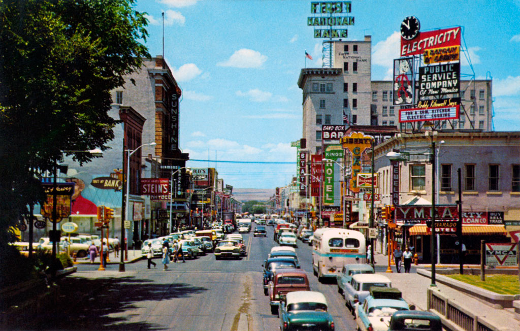 1957 Plymouth Belvedere Sport Coupe at Central Avenue in Albuquerque, New Mexico