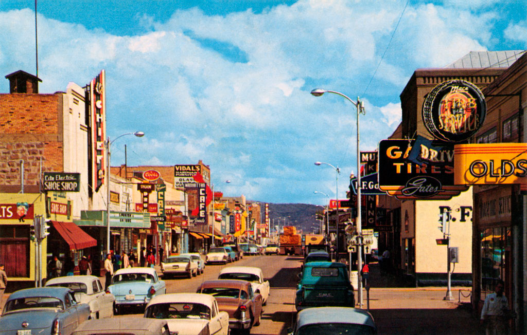 1957 DeSoto Firesweep at Coal Avenue in Gallup, New Mexico