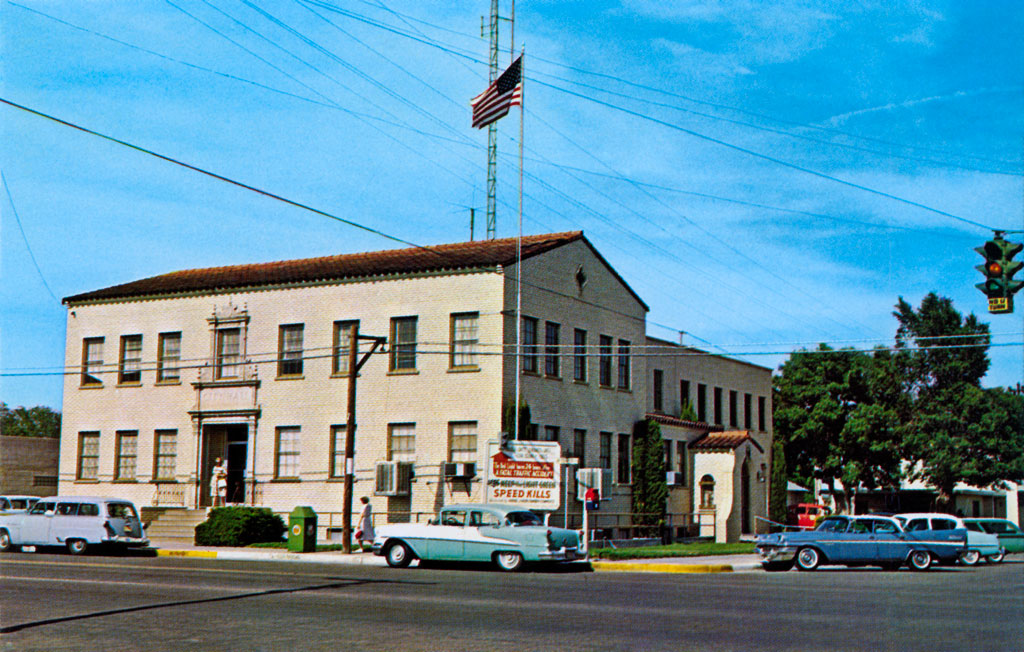 1957 Chrysler New Yorker at City Hall in Hobbs, New Mexico