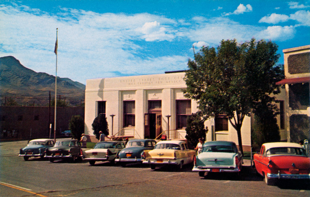 1958 DeSoto FireDome at Post Office in Truth Or Consequences, New Mexico