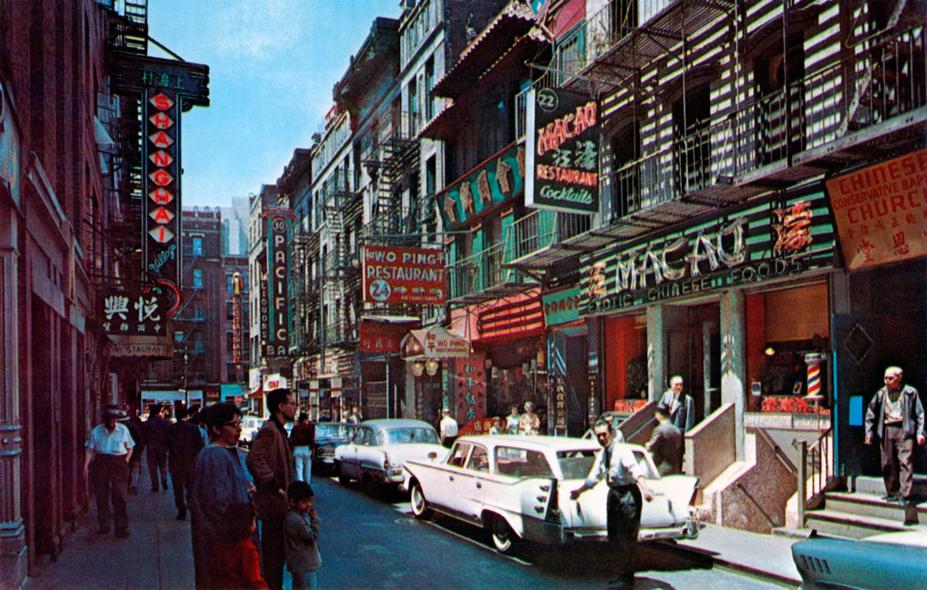 1960 Plymouth Suburban Wagon at Pell Street in Chinatown, New York City, New York