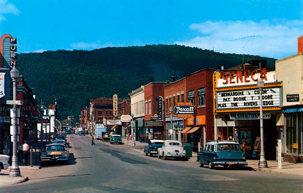 1957 Dodge Coronet on Main Street in Salamanca, New York