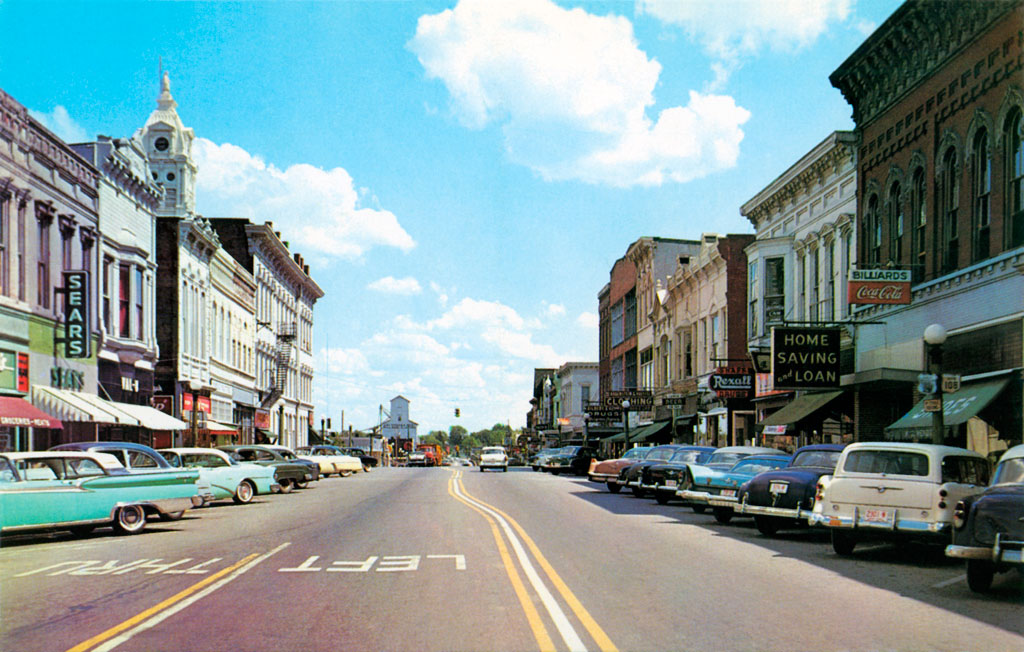 1957 Plymouth at Perry Street in Napoleon, Ohio