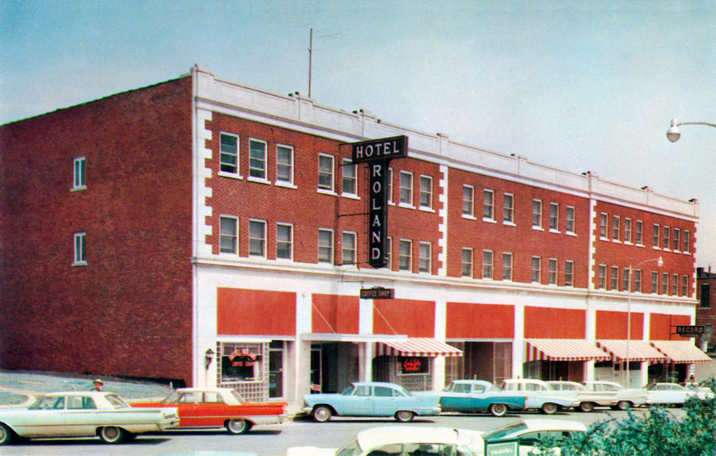 1957 Plymouth Plaza at the Hotel Roland in Bristow, Oklahoma