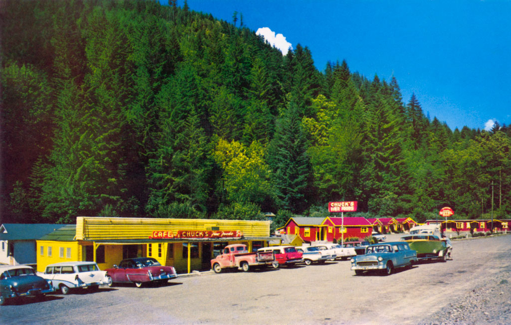 1956 Plymouth Sport Suburban at Chuck's Fine Foods in Gates, Oregon