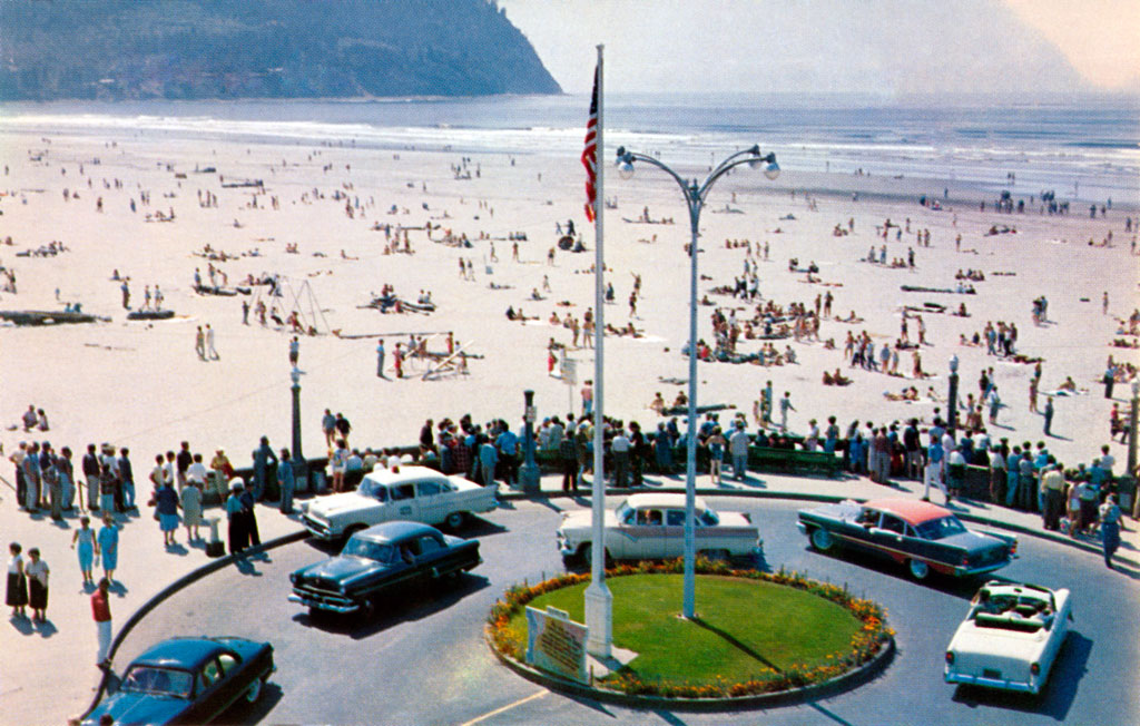 1957 DeSoto Firedome at Promenade Turnaround in Seaside, Oregon
