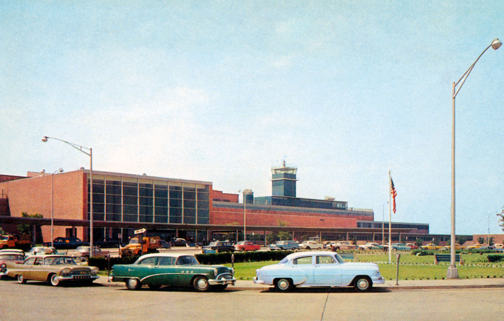 1957 Plymouth Belvedere at International Airport in Philadelphia, Pennsylvania