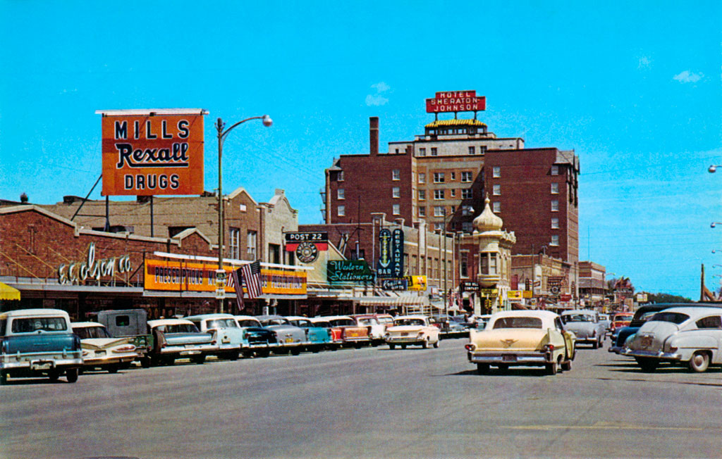 1958 Plymouth Plaza at Saint Joseph Street in Rapid City, South Dakota