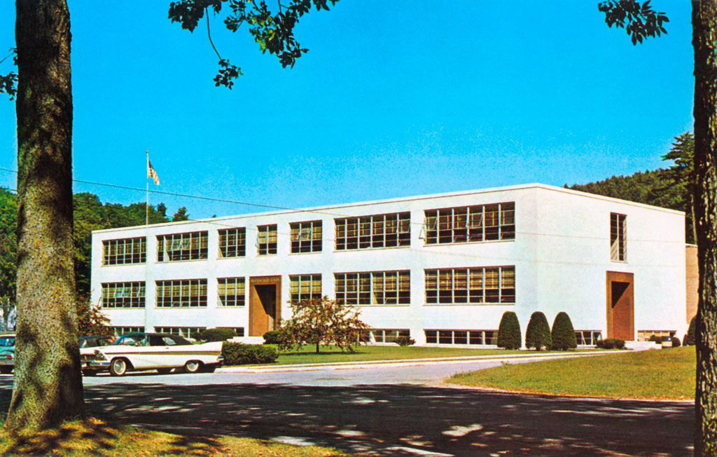 1957 Plymouth Belvedere Convertible Coupe at Proctor High School in Proctor, Vermont