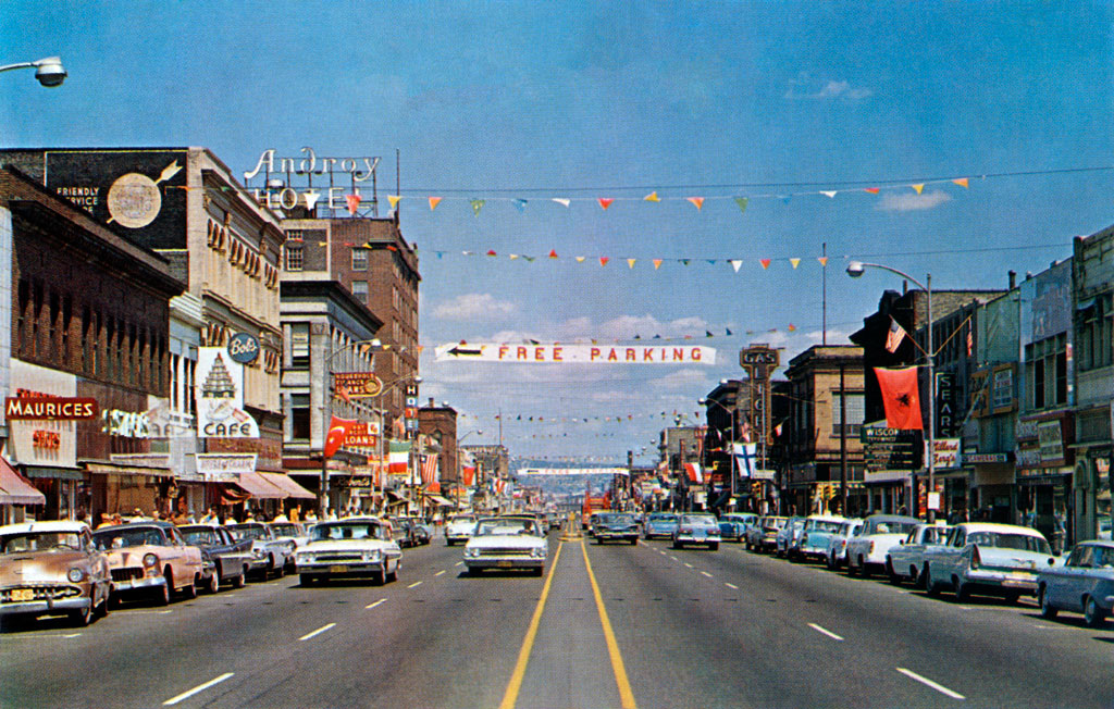 1957 Plymouth Belvedere on Tower Avenue in Superior, Wisconsin