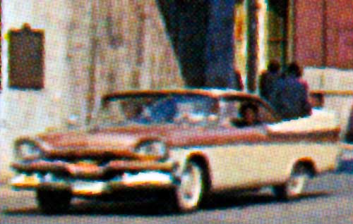 1957 Dodge Custom Royal Lancer at St. John Gate in Quebec City, Quebec