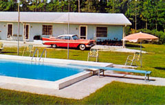 1957 Plymouth Belvedere Sport Coupe, Sleepy Hollow Motel in Starke, Florida