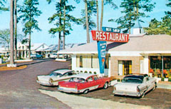 1958 Plymouth Fury & 1957 Plymouth Savoy, Mansion Park Motor Lodge in Santee, South Carolina